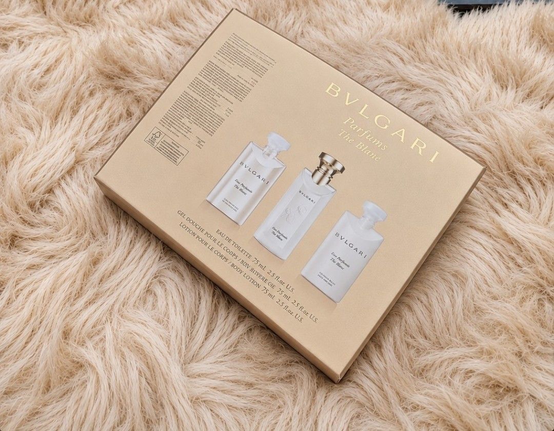 Authentic Bvlgari Gift Set (Category: Fragrance & Deodorants) located in La Trinidad. Submitted by designerluxeshop (Listing ID 1469027168, Image 1). Description: Brand-new Bvlgari gift set, 💯% original, in excellent condition, free shipping, message us if interested, delivery is ready onhand.