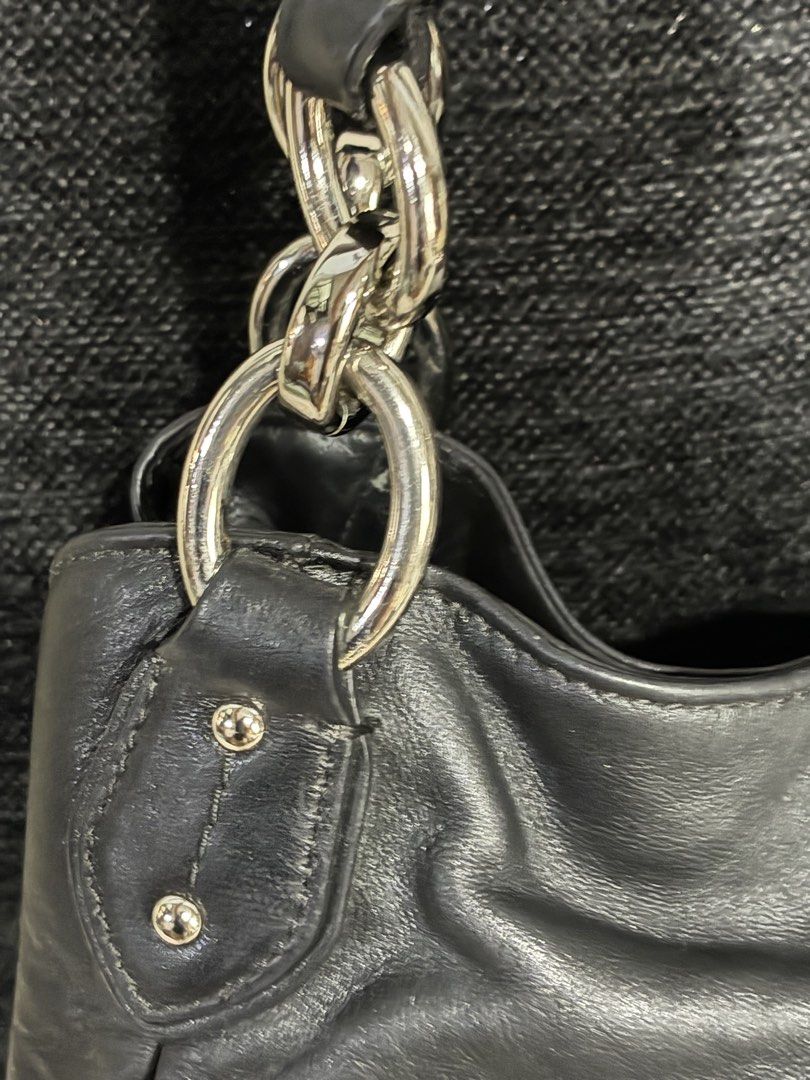 Authentic COACH Colette Hobo bag (Category: Luxury Bags & Wallets) located in Manila. Submitted by cellymeji060371 (Listing ID 1469018010, Image 3). Description: Authentic Very spacious In good condition Cherry bag charm included😍.
