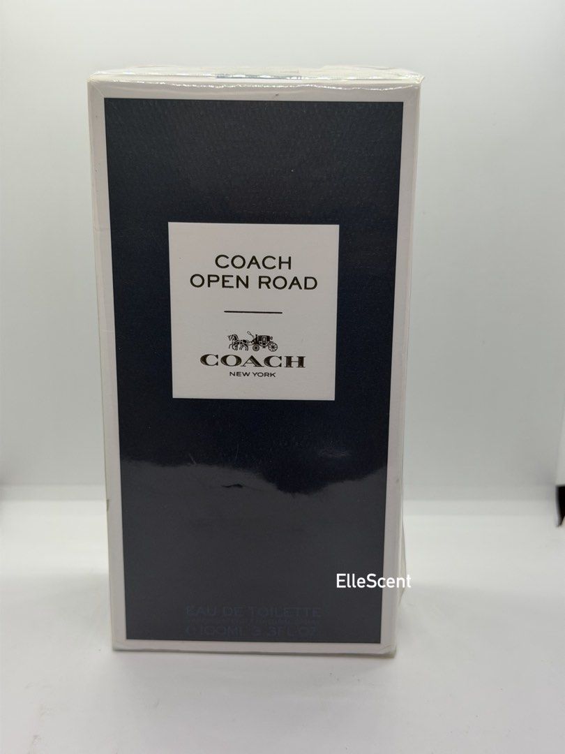 Authentic Coach Open Road EDT (Category: Fragrance & Deodorants) located in Mandaluyong City. Submitted by elle_scent (Listing ID 1468950868, Image 1). Description: COACH OPEN ROAD EDT 100ML ✨ A fresh, clean, and masculine fragrance for men! 🌊🌿 Fragrance Description: Coach Open Road is a modern, refreshing scent inspired by freedom, adventure, and the open road. It opens with a fresh citrusy touch, followed by aromatic herbs and a smooth, woody