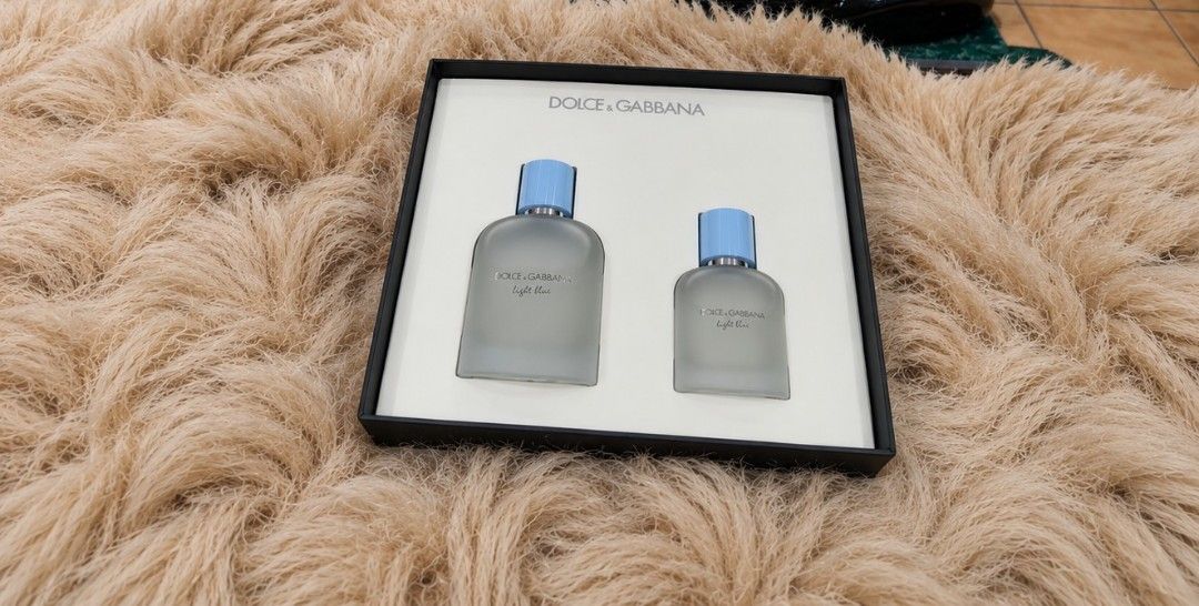 Authentic D&G Light Blue Gift Set (Category: Fragrance & Deodorants) located in La Trinidad. Submitted by designerluxeshop (Listing ID 1469058917, Image 1). Description: Brand-new Dolce and Gabbana gift set, 💯% original, in excellent condition, shipping is free, message us if interested, delivery is ready onhand.