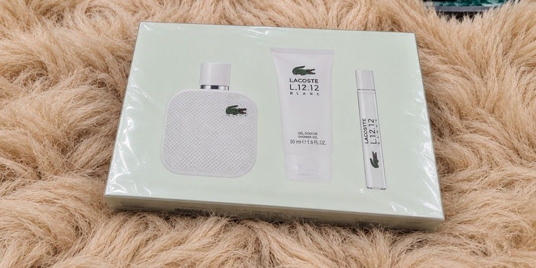 Authentic Lacoste Gift Set (Category: Fragrance & Deodorants) located in La Trinidad. Submitted by designerluxeshop (Listing ID 1469057537, Image 1). Description: Brand-new Lacoste gift set with paperbag, 💯% original, in excellent condition, shipping is free, message us if interested, delivery is ready onhand.