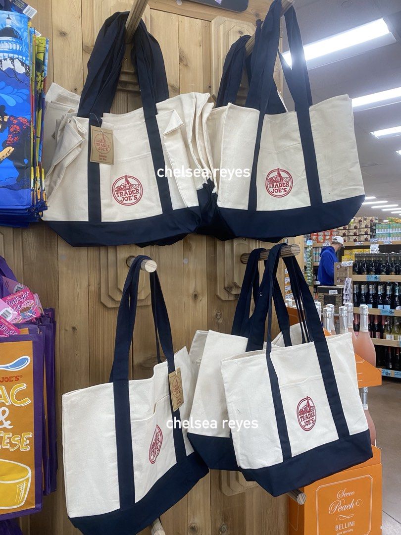 Authentic Trader Joe’s Tote Bag (Category: Tote Bags) located in Manila. Submitted by shop.decluttering (Listing ID 1469110810, Image 1). Description: Direct from US.