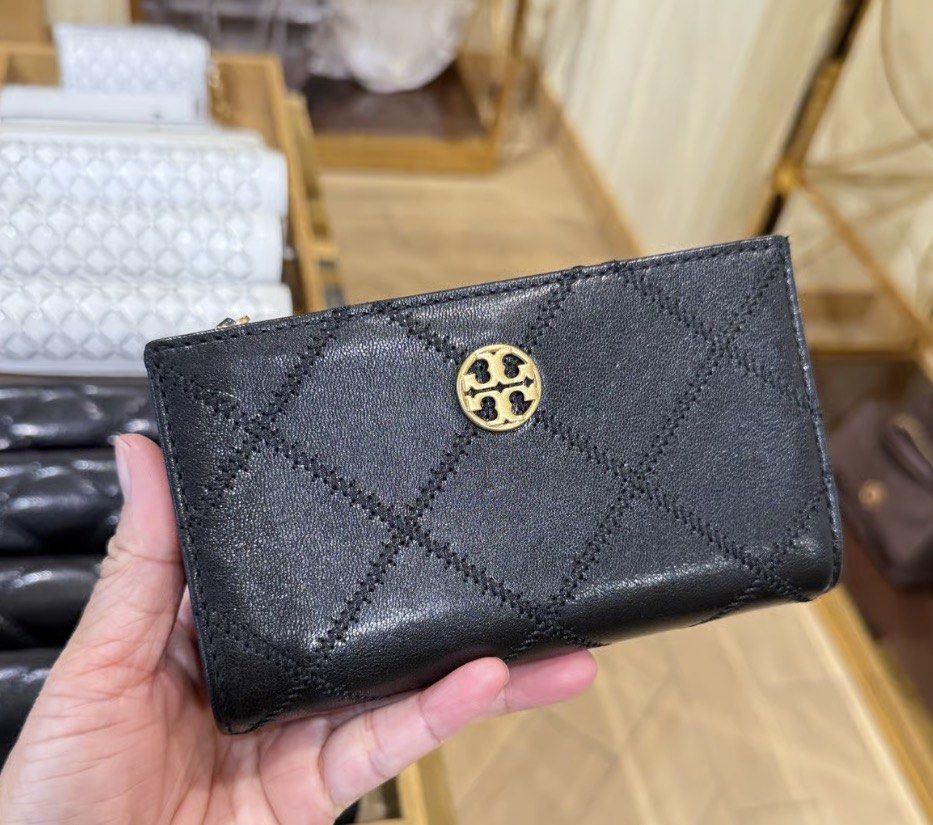 Authentic US bought Tory Burch medium willa quilted wallet (Category: Wallets & Card holders) located in Manila. Submitted by saleph (Listing ID 1469112144, Image 1). Description: Guaranteed authentic! 💯❤️ Relative bought in the US just this July Gifted to me but not my style Like brand new! .
