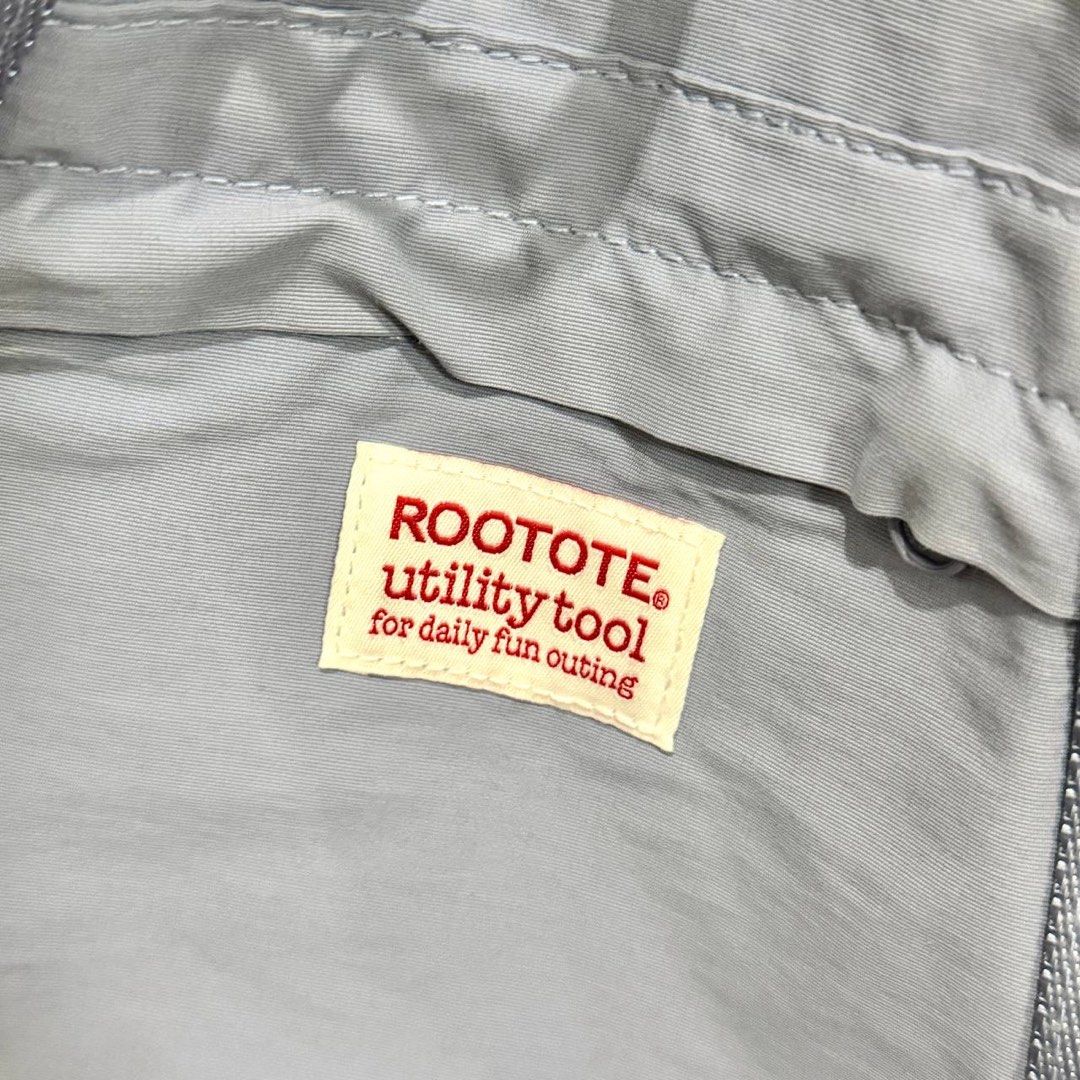 [Authentic] Used Rootote Drawstring Backpack Light Blue Nylon Tote Bag Convertible Utility Tool (Category: Backpacks) located in Quezon City. Submitted by brandedusagoodies (Listing ID 1469116760, Image 2). Description: Used Rootote utility tool drawstring bag in light blue nylon. Converts between a backpack and a tote, with top handles, adjustable backpack straps, a drawstring top with snap tabs, a front pocket and side pockets. Lightweight and 