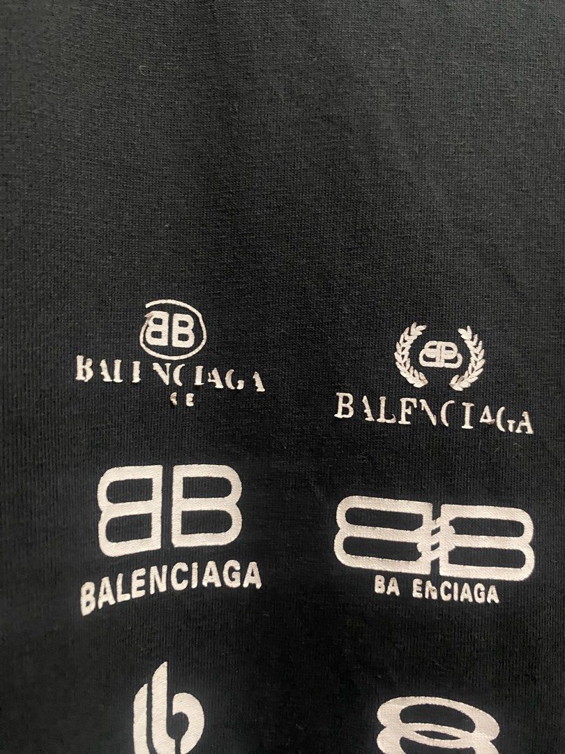 Balenciaga Script tee (Category: Luxury Apparel) located in Kalibo. Submitted by rvna23 (Listing ID 1468997132, Image 3). Description: Balenciaga Archives Logos 22 X 29 Vgood Condition .