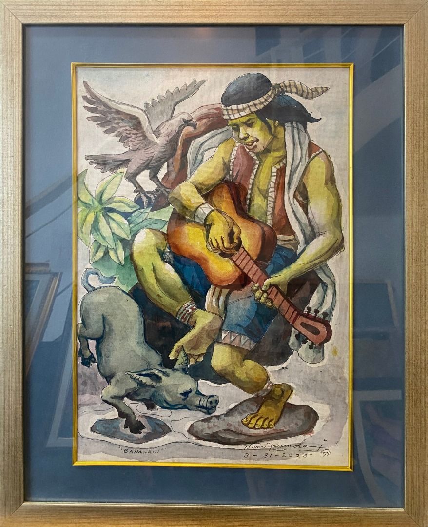 Banahaw - Nemiranda (Category: Art & Prints) located in Taguig. Submitted by drybrushgallery (Listing ID 1469018580, Image 2). Description: Banahaw Nemiranda, 2025 Watercolor on Paper Artwork Dimension: 16" x 12" with Certificate of Authenticity PM FOR INQUIRY 0917 565 2917.