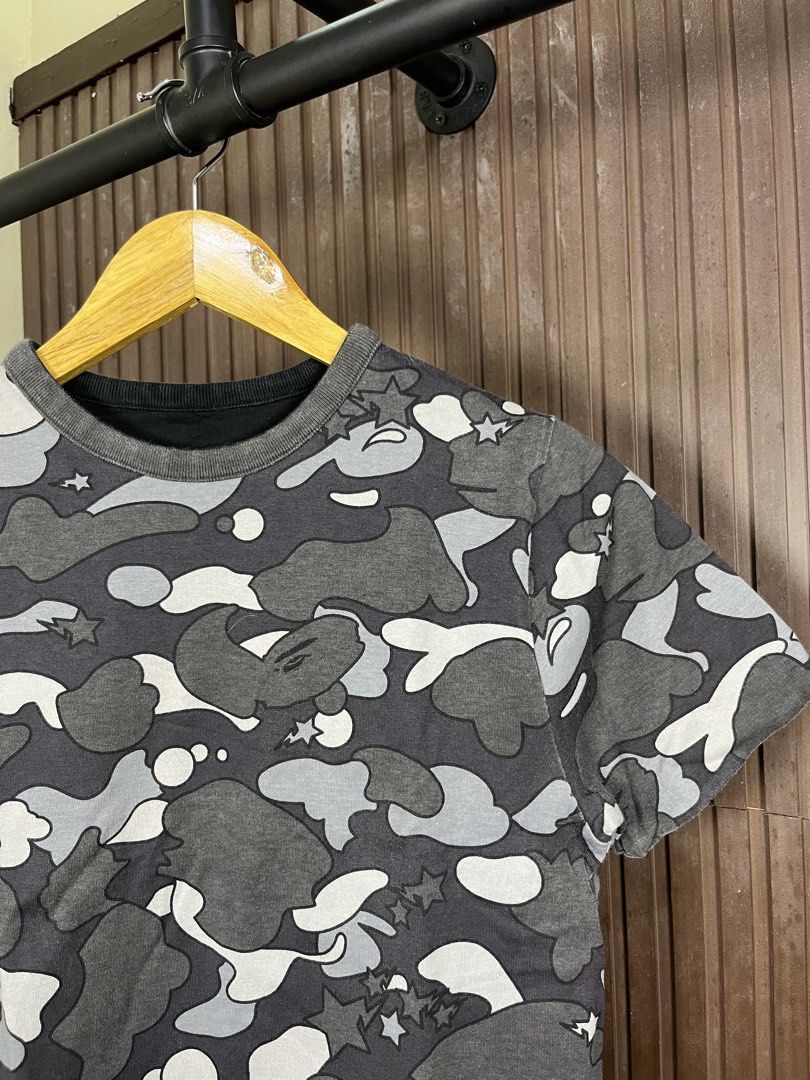 Bape OG Nigo Era Reversible Tee (Category: Tshirts & Polo Shirts ) located in Cabanatuan. Submitted by cabsygoods (Listing ID 1469062894, Image 3). Description: Bape OG Nigo Era Reversible Tee Authentic Width: 17 Length: 23 (Inches) Very good condition Issue cut washtag Color rate 9/10 Dm to purchase! 📩.