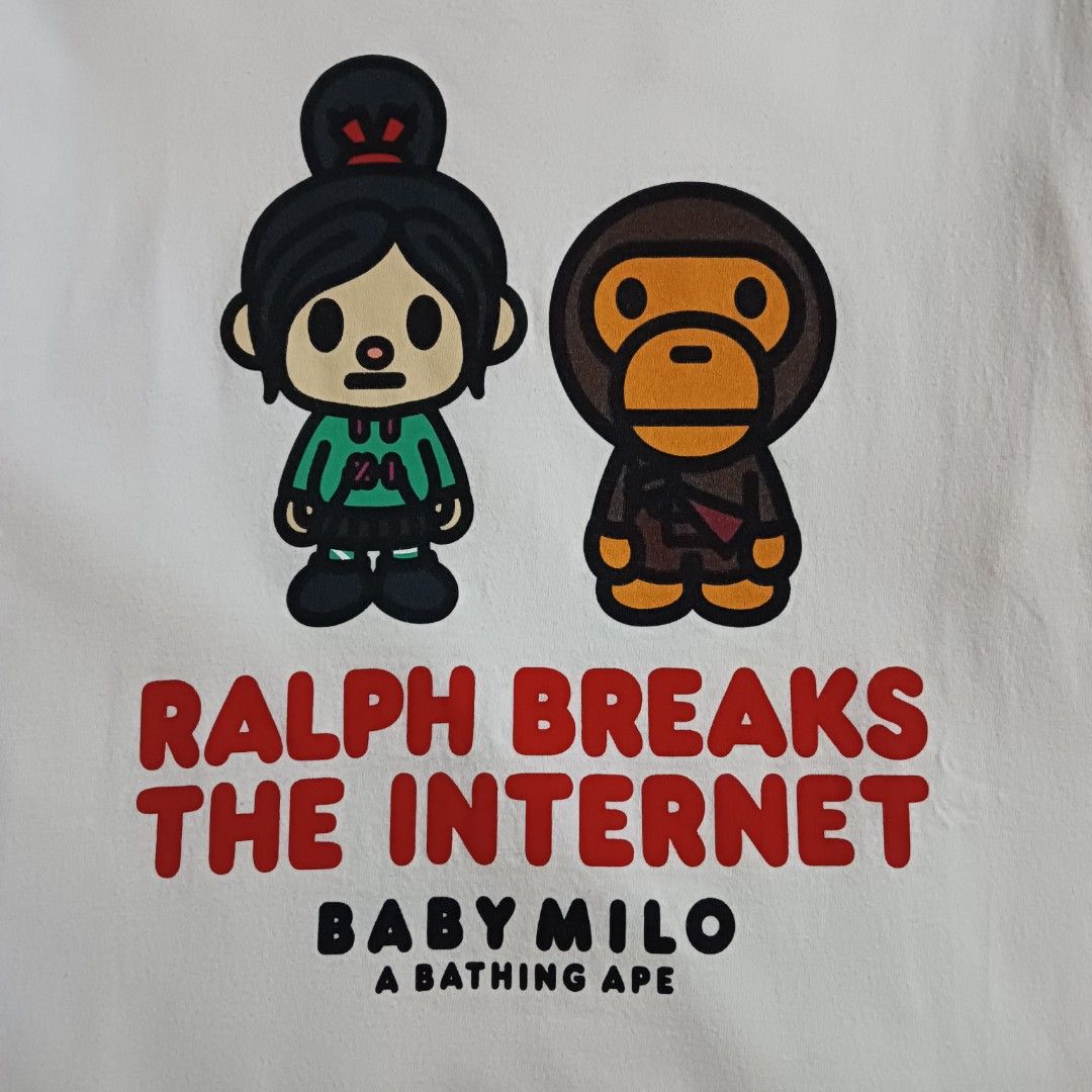 Bape x Disney Ralph Breaks (Category: Activewear) located in Bugallon. Submitted by gabe-perez (Listing ID 1469154876, Image 3). Description: Bape x Disney Ralph Breaks XL Width 21.5 x Length 29.5 .