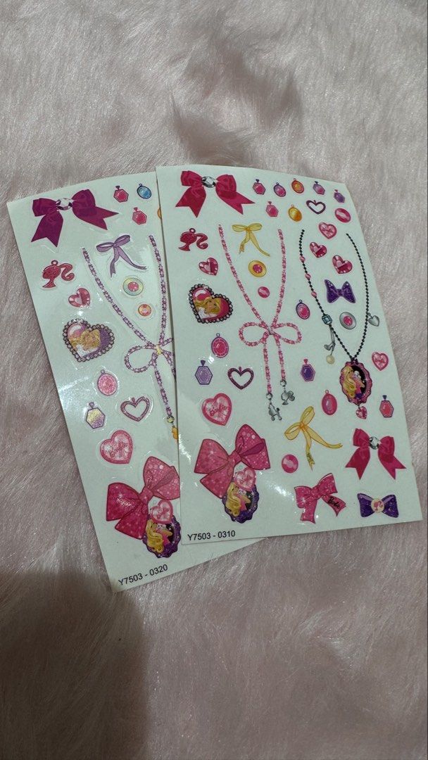 Barbie Decorative Stickers (Category: Craft Supplies & Tools) located in Mandaluyong City. Submitted by maelovestoshop (Listing ID 1469136865, Image 2). Description: 100 each.