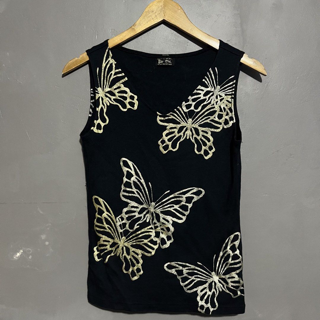 Ba-Tsu Butterfly Tank Top (Category: Sleeveless) located in Calauan. Submitted by randomthrift.womens (Listing ID 1468962175, Image 1). Description: .