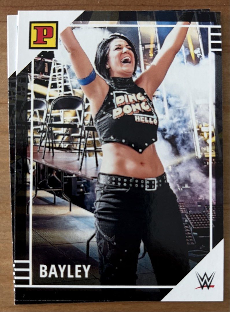 Bayley | WWE Cards ~ Panini '22 (Category: Raw Singles) located in Makati City. Submitted by cardlab (Listing ID 1469157092, Image 1). Description: Items are 💯 authentic/original/legit. About The Card: • 2022 Panini • Card No. 85 FOR: • Cards ₱99 and below with Card Sleeves • Cards ₱100 and up with Used Toploader • ₱10 for Bnew Tops Packaging (If Shipping): ✔️ Plastic cover ✔️ Cardboard ✔️ Bubble wrap NOTE: • Cards are raw • Cards may have minor