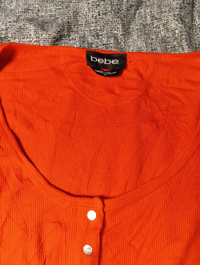 Bebe Red Henley top (Category: Blouses) located in Binangonan. Submitted by uhwhynot (Listing ID 1469087852, Image 2). Description: .