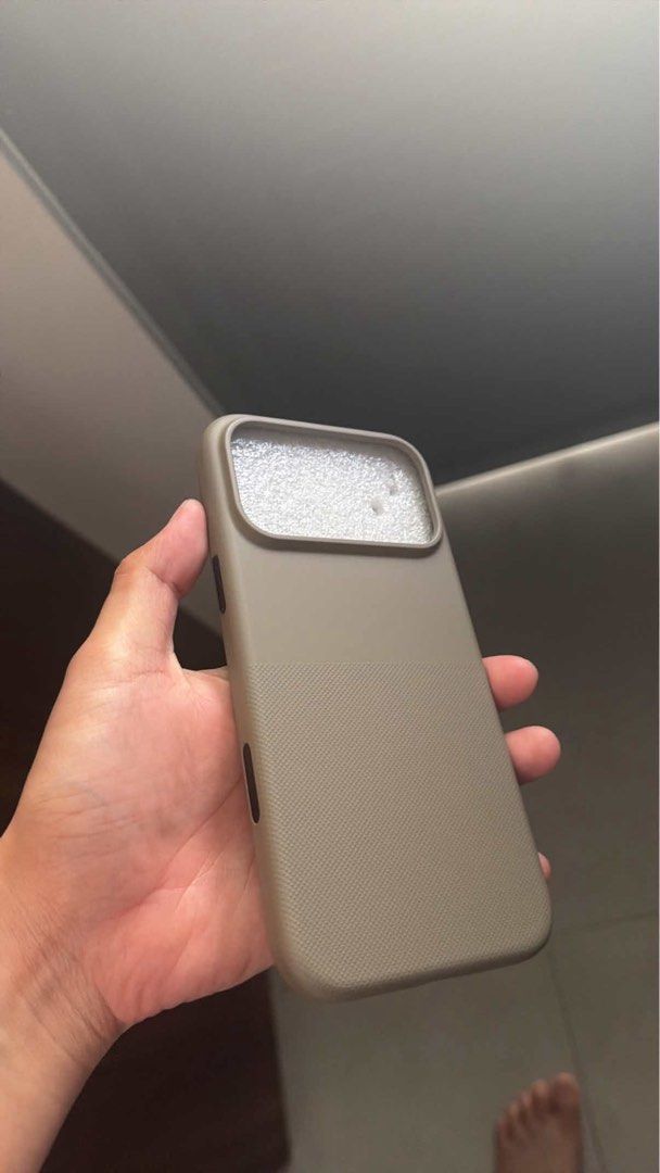 Beige Sanptoch Phone Case - iPhone 17 Pro Max (Category: Cases & Sleeves) located in Quezon City. Submitted by aaclosetcleanout (Listing ID 1468983030, Image 2). Description: Details: Compatibility: iPhone 17 Pro Max Color: Beige Condition: Brand New / Unused (opened only to check size) Original Price: ₱529 Selling Price: ₱400 (negotiable for quick deal) Reason for Selling: Ordered the wrong size/model by mistake..