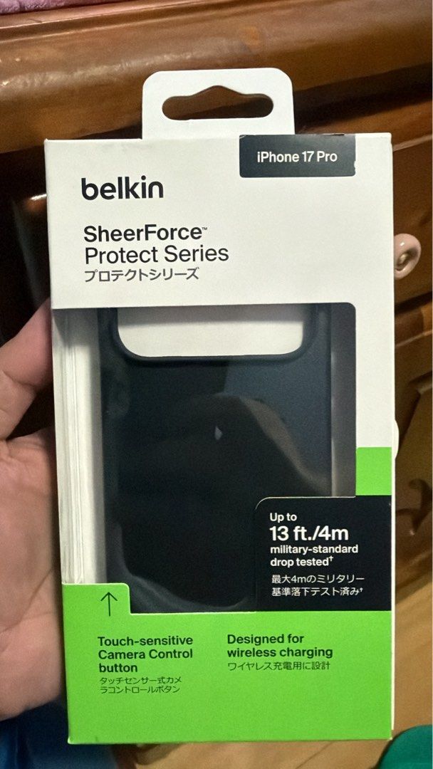 Belkin SheerForce Protect Series for iPhone 17 Pro (Category: Cases & Sleeves) located in Mandaluyong City. Submitted by mitsui20 (Listing ID 1469093497, Image 1). Description: .