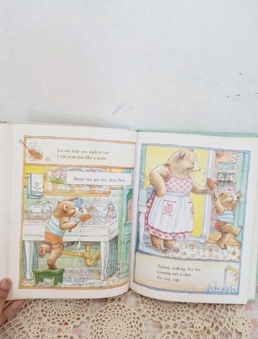 Better not get wet, Jesse Bear (Category: Children's Books) located in Balanga. Submitted by marae_c (Listing ID 1469160383, Image 3). Description: In good used condition. Has water marks sa pages medyo wavy but all texts are good. has few storage stains but readable condition . Very cutesy illustrations Decluttering some my little ones books. Need space and extra funds. Selling low due to flaws..