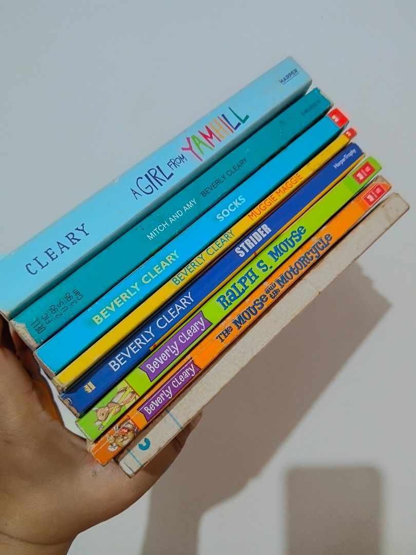 Beverly Cleary bundle | memoir| free shipping (Category: Children's Books) located in Iloilo. Submitted by youronlinesister (Listing ID 1468931541, Image 3). Description: bundle of 8 beverly cleary books preloved with signs of age and use with beverly cleary memoir ramona and her mother (faded spine) must have for vintage book collectors price: P1200 free shipping via J&T mop:gcash.