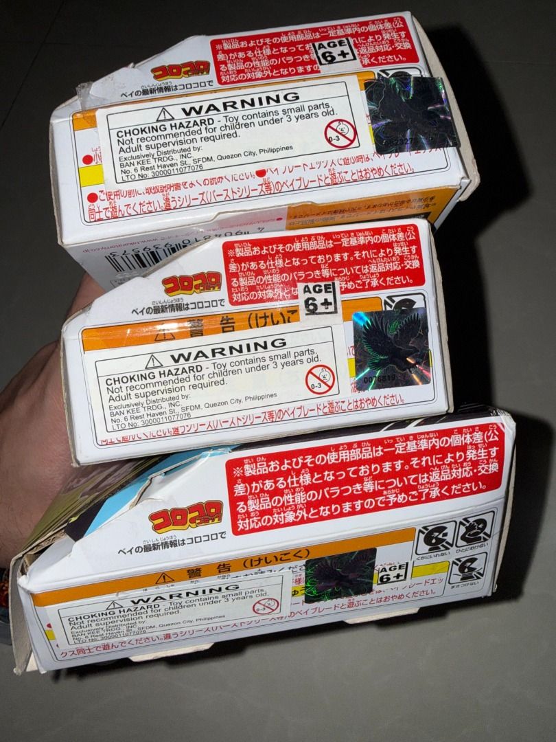 Beyblade X Bundle Bankee (Category: Action & Battle Toys) located in Manila. Submitted by dsc001 (Listing ID 1469011668, Image 2). Description: 📌 Item Details All with Bankee sticker Golemrock used twice Others unused, display only WYSIWYG (What You See Is What You Get) 📍 Meetup Locations Ermita or Sta. Ana, Manila 🚚 Delivery Grab or Lalamove Shipping fee c/o buyer.