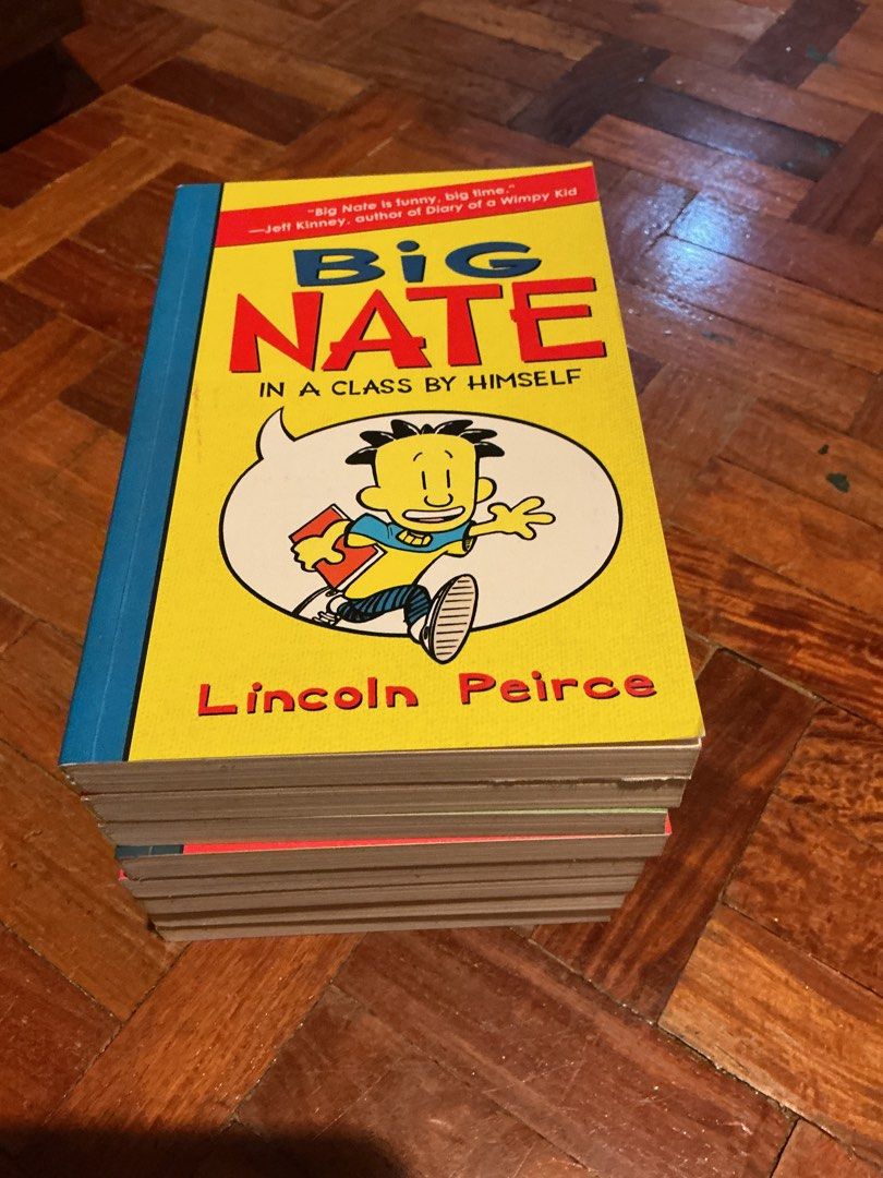 Big Nate Books 1-8 (Category: Children's Books) located in Muntinlupa City. Submitted by antonrizz (Listing ID 1469034945, Image 3). Description: - Complete Big Nate book set (Volumes 1 to 8) - Includes: In a Class by Himself, Strikes Again, On a Roll, Goes for Broke, Flips Out, In the Zone, Lives It Up, and Blasts Off - Perfect graphic novels for kids and teens - Condition: Clean pages and solid bindings - Selling as a complete bundle only.