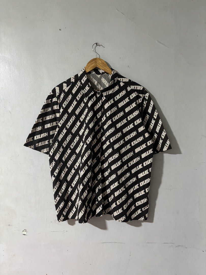 BILLIE EILISH AOP POLO (Category: Tshirts & Polo Shirts ) located in Pasay City. Submitted by turthrift (Listing ID 1469047490, Image 1). Description: W24 L27 .