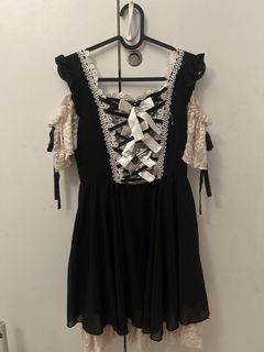 Minesweeper Snow White Rojita See-through Ribbon Lace One Piece, Women ...