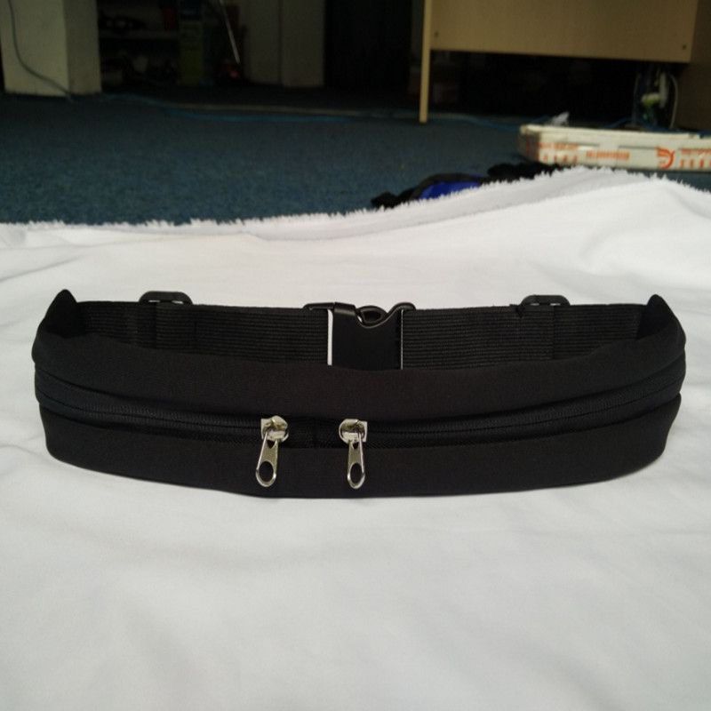 Black Running Waist Belt Pouch (Category: Belt bags, Clutches and Pouches) located in Taguig. Submitted by mengxir20193848 (Listing ID 1469079081, Image 3). Description: - Sleek and lightweight running belt for workouts and jogging - Dual zipper pockets to safely hold your phone, keys, and cards - Adjustable strap with a secure plastic buckle clip - Reflective strip along the zipper for added safety during night runs - Comfortable, slim profile t