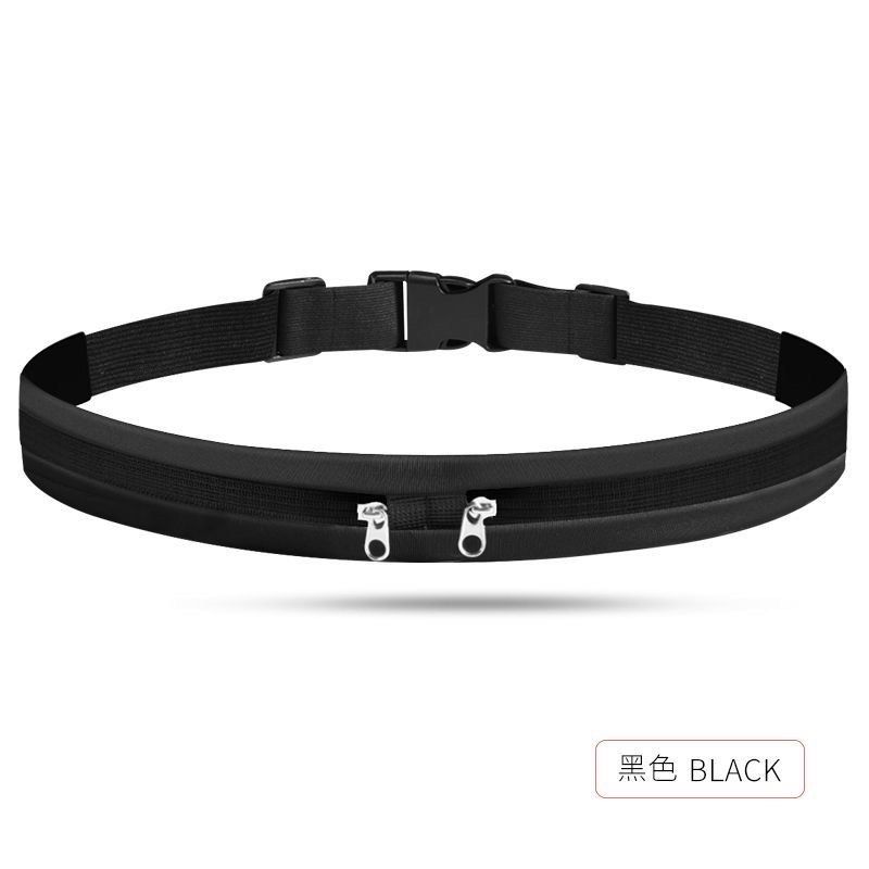 Black Running Waist Belt Pouch (Category: Belt bags, Clutches and Pouches) located in Taguig. Submitted by mengxir20193848 (Listing ID 1469079081, Image 2). Description: - Sleek and lightweight running belt for workouts and jogging - Dual zipper pockets to safely hold your phone, keys, and cards - Adjustable strap with a secure plastic buckle clip - Reflective strip along the zipper for added safety during night runs - Comfortable, slim profile t