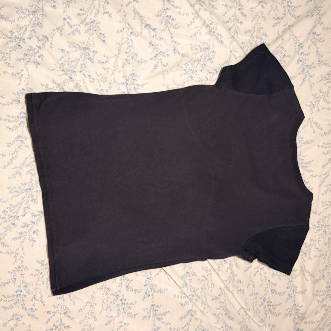 Black V-Neck Rhinestone Short Sleeve Top (Category: Shirts) located in Manila. Submitted by juliarmls (Listing ID 1469091790, Image 2). Description: No issues / flaws In really good condition Size range XS-S.