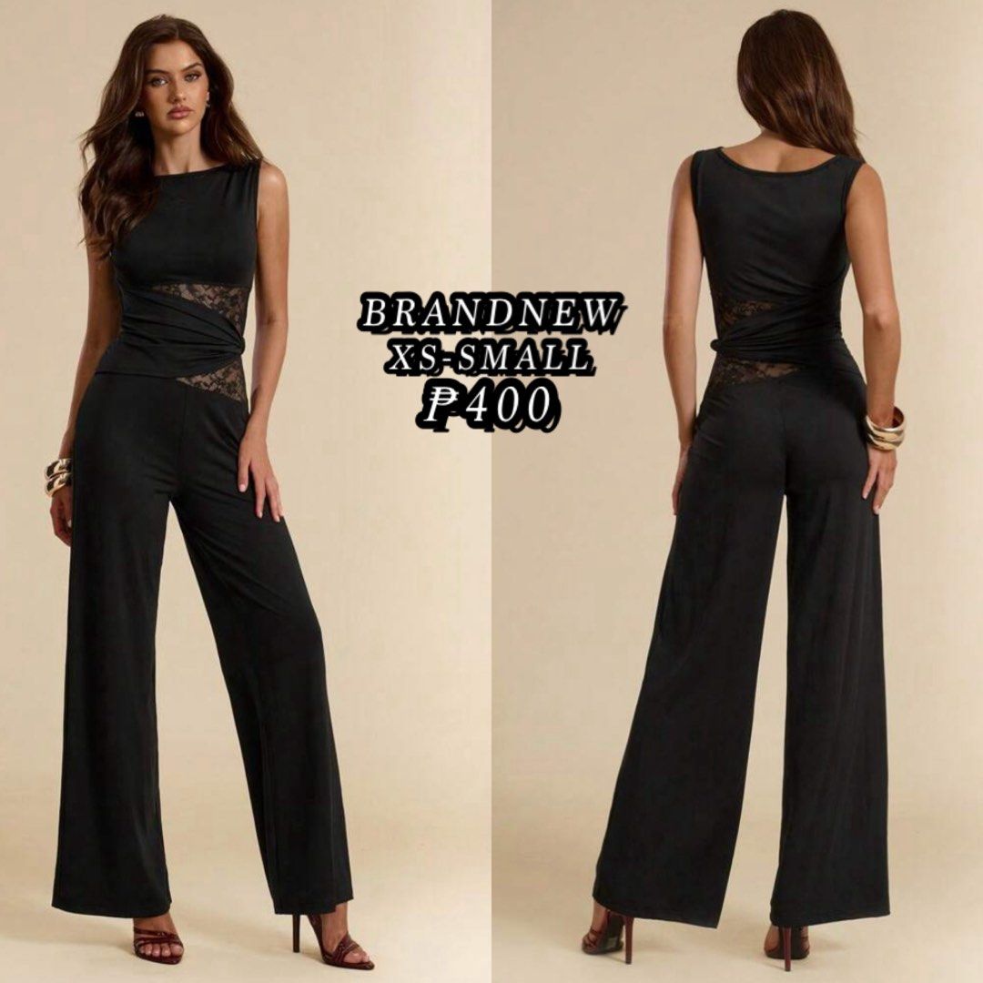 BLACK WIDELEG JUMPSUIT (Category: Jumpsuits) located in Taguig. Submitted by jane.klosette (Listing ID 1468938174, Image 1). Description: BRANDNEW Delivery via Lalamove, payment first. 📍 Taguig.