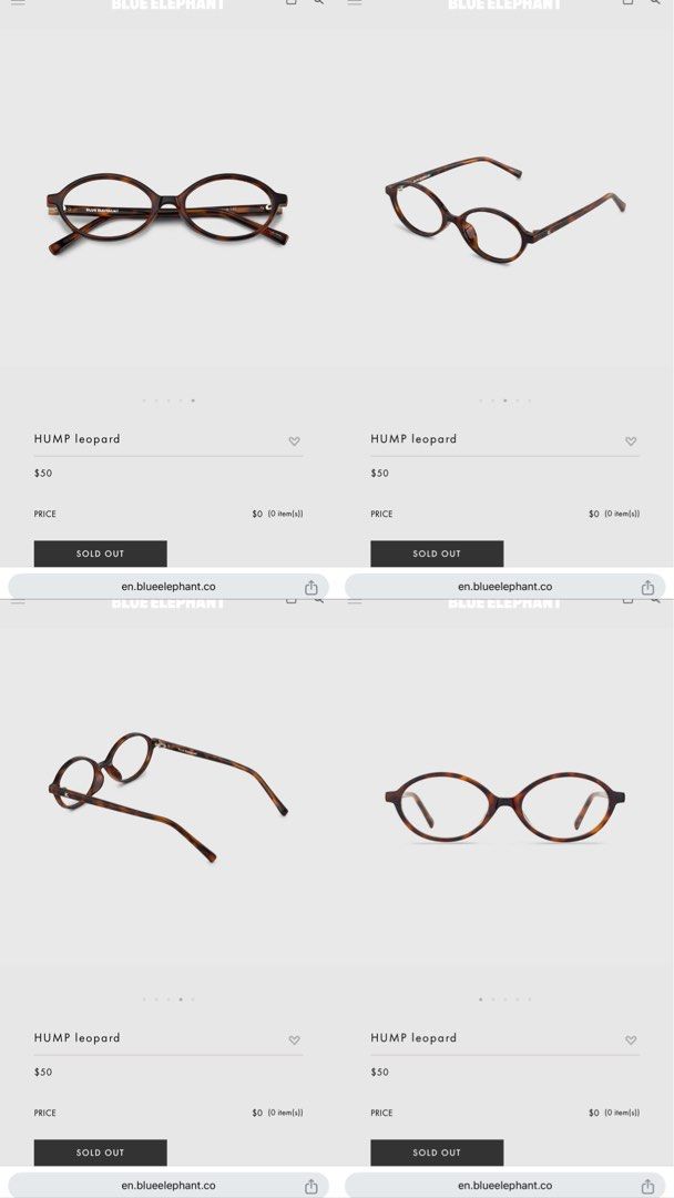 Blue Elephant HUMP glasses Leopard (Category: Sunglasses & Eyewear) located in Cavite. Submitted by olachica (Listing ID 1468953605, Image 2). Description: Authentic, got it from Korea pasabuy Had the lenses changed Kept it in case buyer wants to return the original Rarely used Case is unsend Wiper is lost :/ RFS: decluttering.