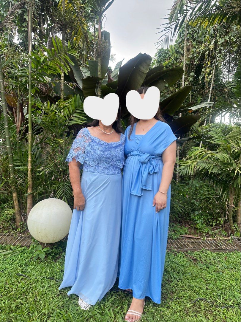 Blue infinity maxi dress (Category: Dresses) located in Quezon City. Submitted by mananglinette (Listing ID 1468988536, Image 2). Description: - Color: blue - Style: Multi-way maxi dress / infinity dress - Neckline: Strapless with gathered elastic bust - Features: Long waist ties for wrapping multiple ways to create different styles - Length: Flowy maxi length with clean stitched hems - Fabric: Smooth, soft, and stretchy for comfortable wear.