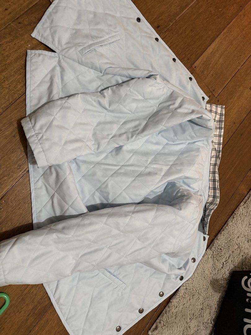 Blue Jacket (Category: Coats, Jackets and Outerwear) located in Manila. Submitted by kaysellstuff (Listing ID 1469070702, Image 3). Description: Blue Jacket bought in a thrift store. No rips, stains, tears, etc. It is a bit puffy, but not fully a puffer jacket. Size S-M..