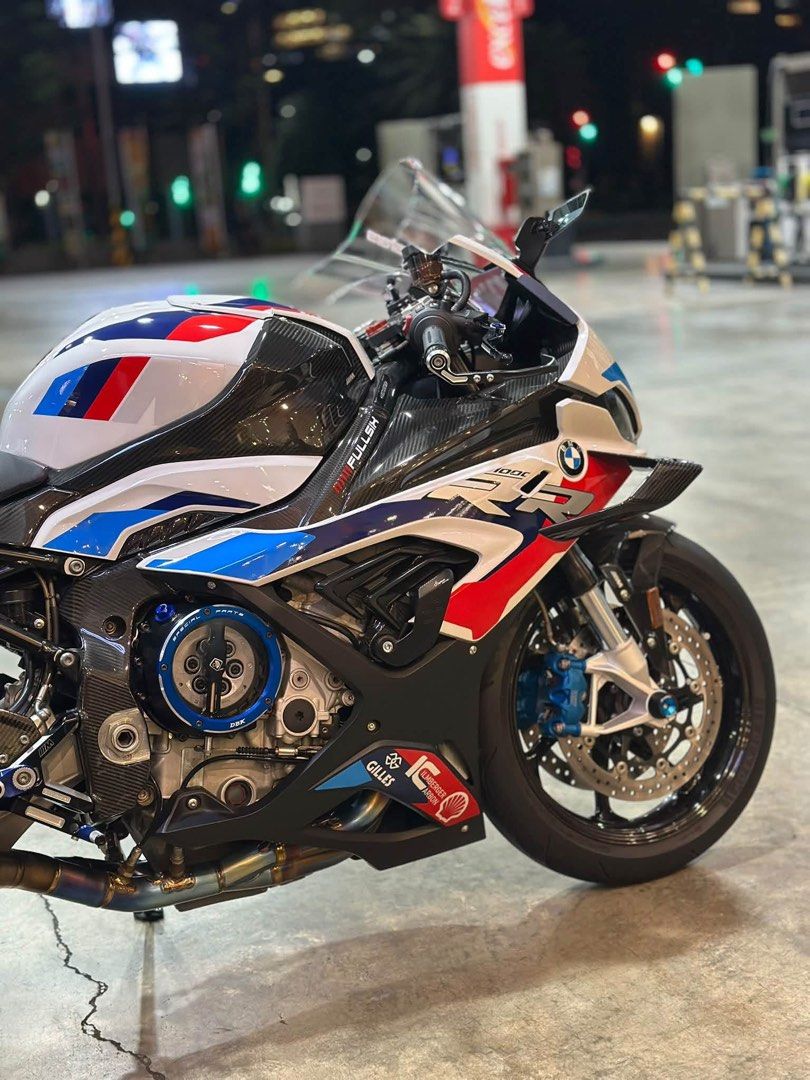 BMW S1000RR Sport Motorcycle (Category: Motorbikes for Sale) located in Tayaman. Submitted by mylveknej (Listing ID 1469049827, Image 2). Description: 2022 BMW M1000RR Competition Package • Only 4,000 km • 2 original keys • 3 years registration • BMW RSA warranty until Sept 2027 • Newly serviced at BMW Daang Hari • Never dropped • No scratches, dents, or stone chips Upgrades by JYP Racing (worth ₱600k): Akrapovic GP full titanium exhaust • Lighte