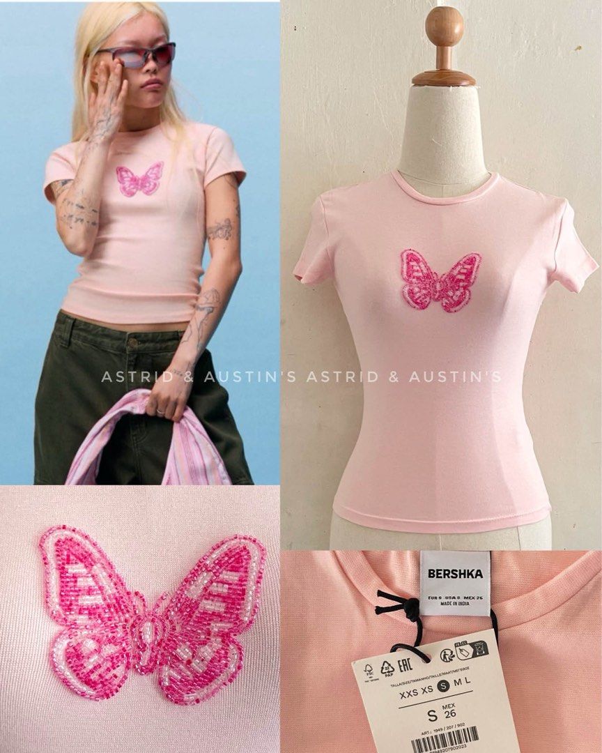 BNWT BERSHKA beaded shirt (Category: Shirts) located in Dasmarinas. Submitted by allisongrey1323 (Listing ID 1468943152, Image 1). Description: BNWT BERSHKA beaded shirt XS Small - 2pcs orig price: 1,295 price: 580.