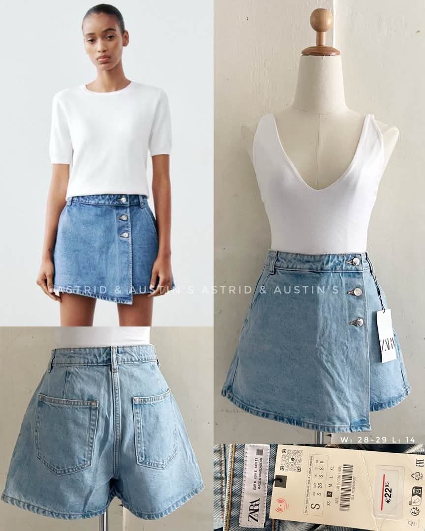 BNWT ZARA hwaist skort (Category: Skirts) located in Dasmarinas. Submitted by allisongrey1323 (Listing ID 1468948471, Image 1). Description: BNWT ZARA hwaist skort Small on tag waist: 28-29 length: 14 price: 1,100.