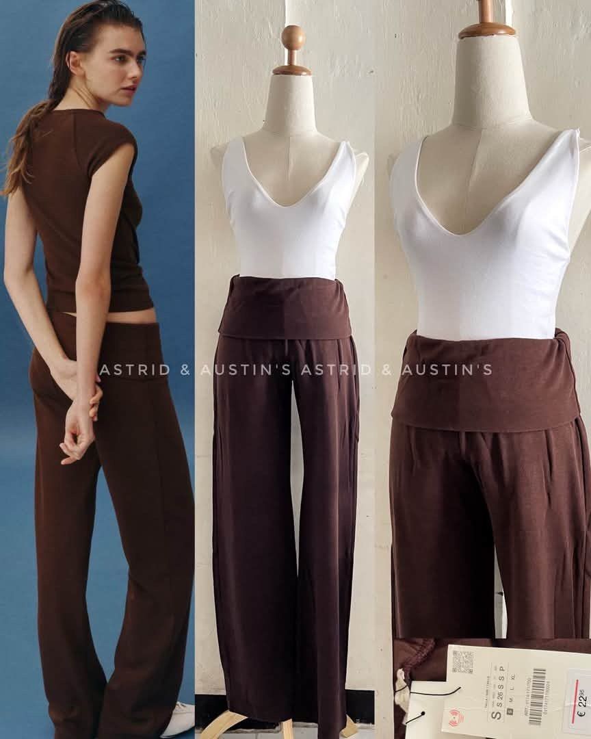 BNWT ZARA interlock trousers (Category: Other Bottoms) located in Dasmarinas. Submitted by allisongrey1323 (Listing ID 1468971933, Image 1). Description: BNWT ZARA interlock trousers Small on tag waist: 25-30 length: 42 orig price: 1,995 price: 950.