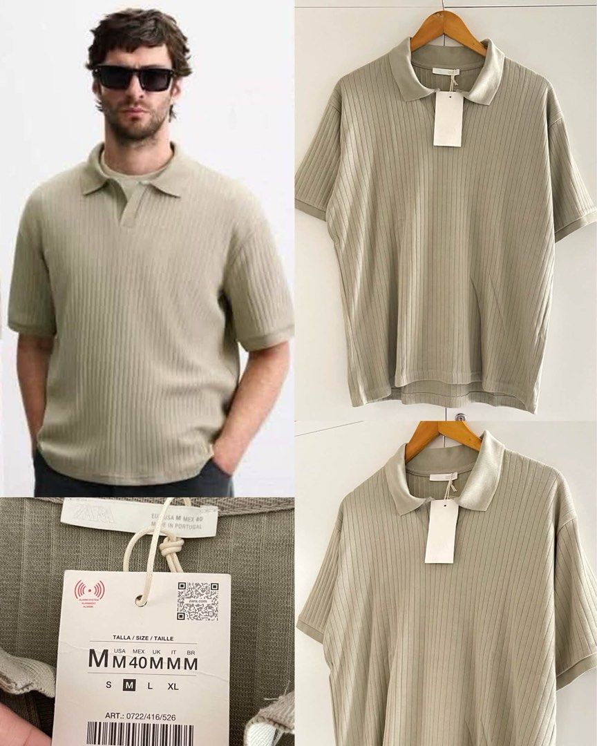 BNWT ZARA polo shirt (Category: Tshirts & Polo Shirts ) located in Dasmarinas. Submitted by allisongrey1323 (Listing ID 1468973164, Image 1). Description: BNWT ZARA polo shirt Medium on tag width: 22.5 length: 26 price: 990.