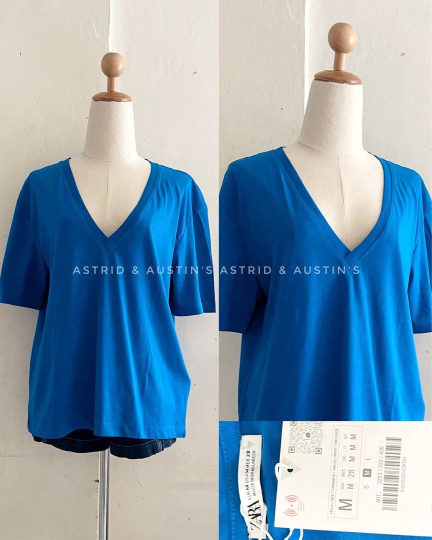 BNWT ZARA vneck shirt (Category: Shirts) located in Dasmarinas. Submitted by allisongrey1323 (Listing ID 1468938020, Image 1). Description: BNWT ZARA v-neck shirt Medium on tag price: 750.