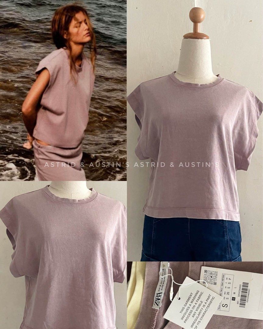 BNWT ZARA washed effect shirt (Category: Others Tops) located in Dasmarinas. Submitted by allisongrey1323 (Listing ID 1468938509, Image 1). Description: BNWT ZARA washed effect shirt Small on tag needs wash price: 450.