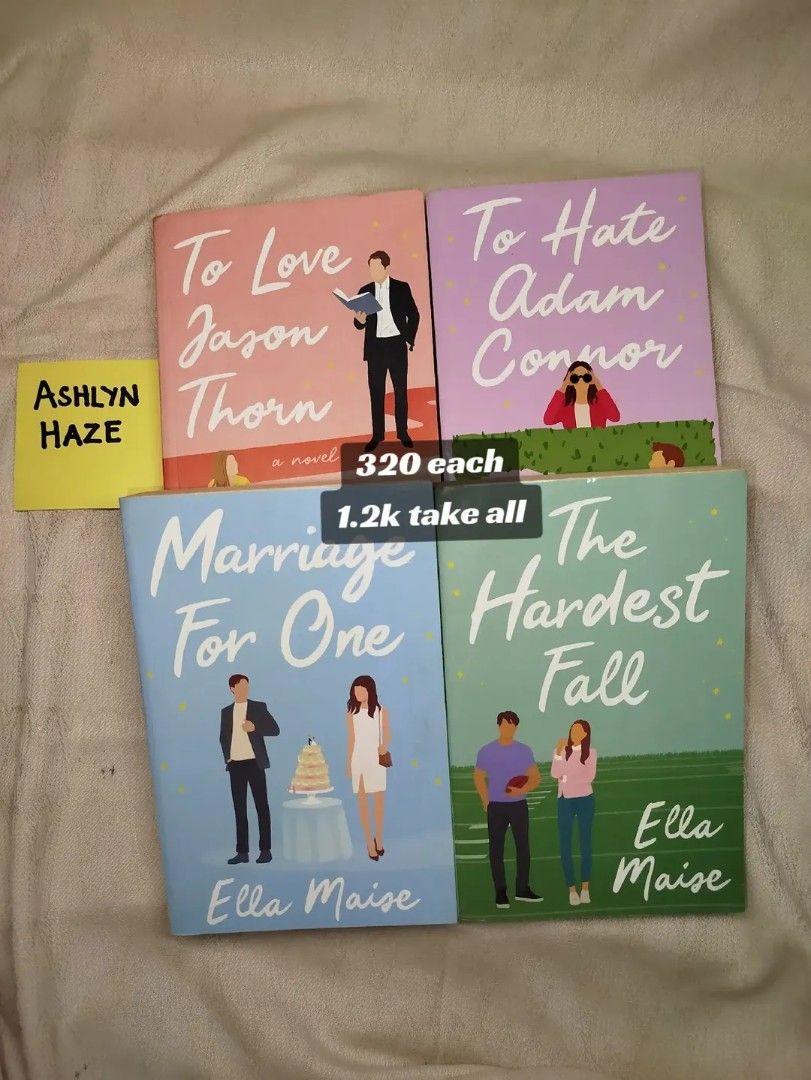 Booktok Books (Category: Storybooks) located in Pasay City. Submitted by viperhaze (Listing ID 1469135562, Image 2). Description: BOOKS FOR SALE‼️ MOP: Gcash (no cod) MOD: Jnt or Lalamove (shouldered by buyer) LOC: Pasay, Metro Manila All are authentic and good condition unless stated. Read once and resealed. Free random book if you purchase 1k or above worth of books. DM for more pictures..