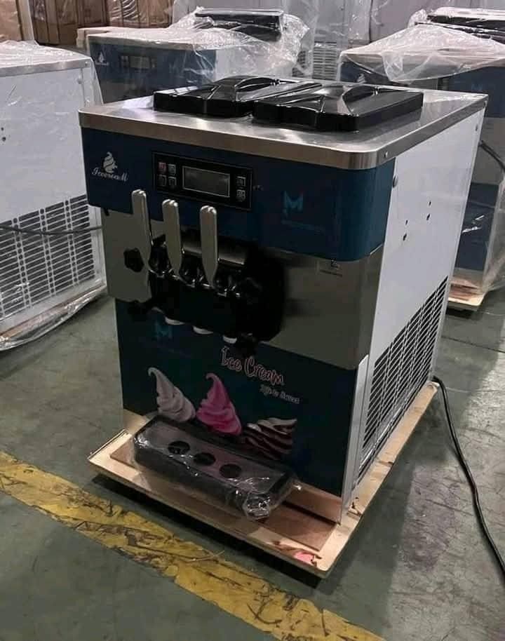 Brand New 3 Nozzle Ice Cream Machine (Category: Ice-cream Makers) located in Davao. Submitted by oddmountain.160a9c (Listing ID 1468970422, Image 2). Description: Brand New Original Items Comes with 2 years warranty *100% Original And Legit *All Accessories include Freebies *All items are available *Buy 2 Get 1 Free.