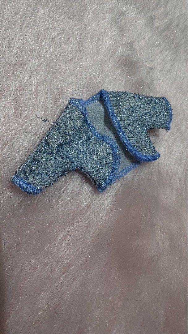 Bratz Blue sparkly cardigan (Category: Kids Toys) located in Mandaluyong City. Submitted by maelovestoshop (Listing ID 1469137459, Image 1). Description: Bratz size No flaws.