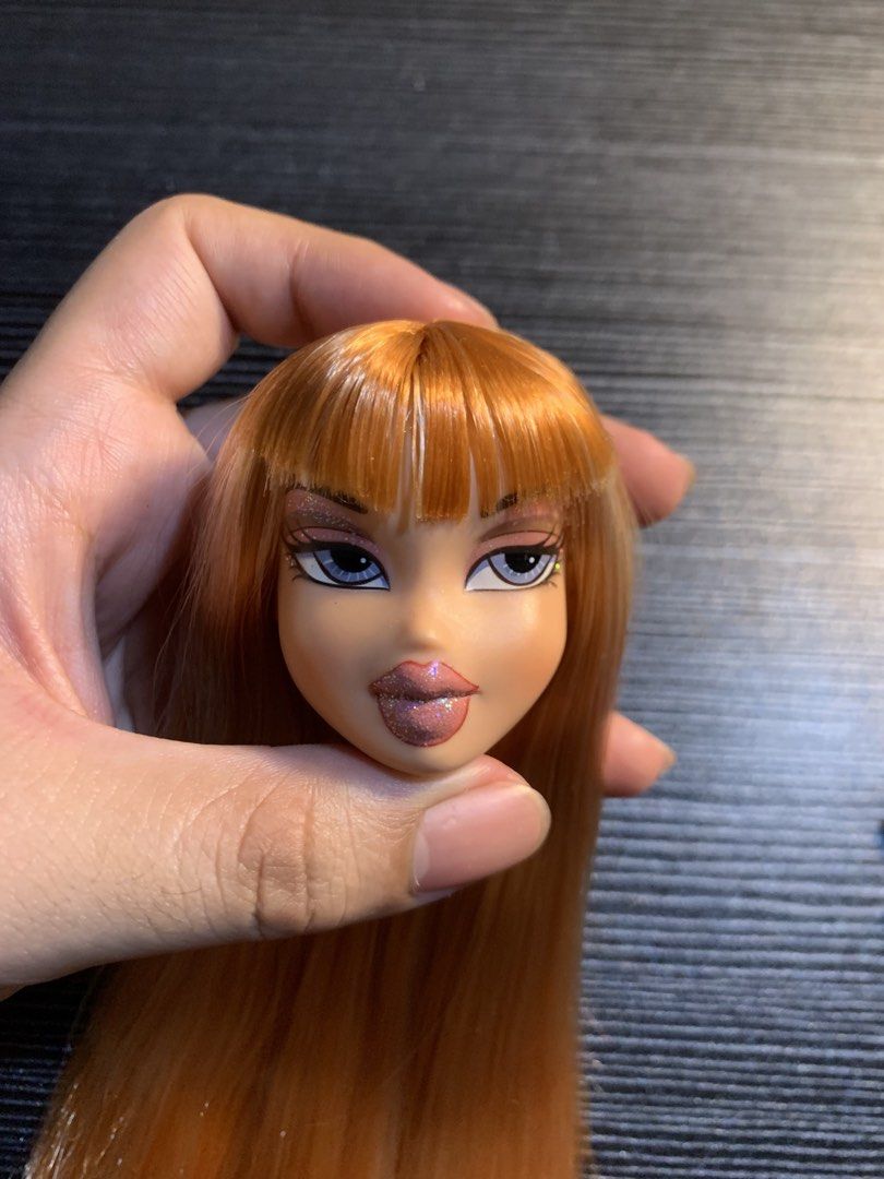 Bratz Doll Head (Rerooted) (Category: Kids Toys) located in Manila. Submitted by polie.juchi (Listing ID 1469065226, Image 1). Description: Bratz Head - perfect screening Hair - Milk silk and Saran.