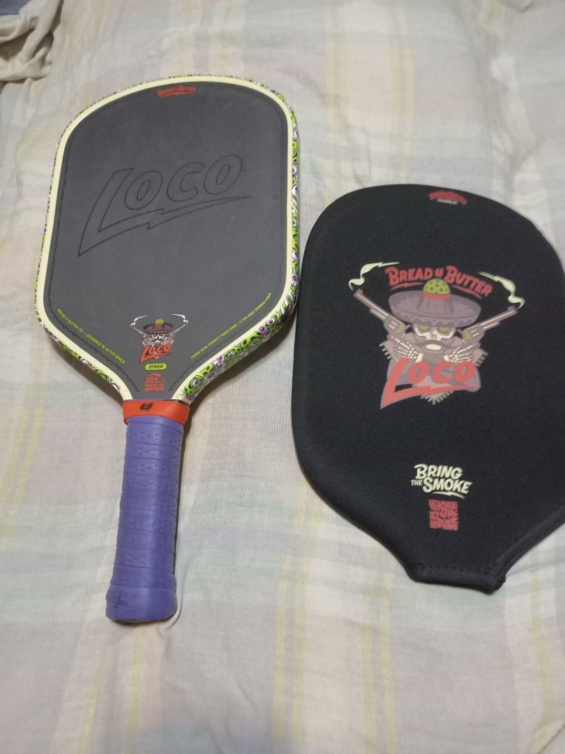 Bread and Butter Loco Paddle (Category: Other Sports Equipment and Supplies) located in Bacoor. Submitted by joromoto18 (Listing ID 1468951334, Image 2). Description: For sale preloved pickleball paddle Padala lang from abroad Upgraded to RPM Last july lang dumating Still in good condition Selling as is lang din po BnB loco pickleball paddle 4,500 pesos only Hybrid Fixed mura na yan Hanap iba if kulang po budget Pass sa tawad Nagpalit lang ko ng 
