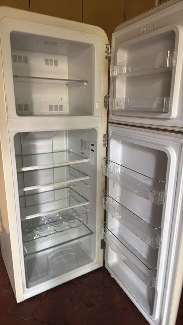 Brikk 2-door Refrigerator in Cream (Category: Refrigerators and Freezers) located in Cainta. Submitted by rsshopacc (Listing ID 1468942784, Image 2). Description: Get the SMEG refrigerator for a fraction of the price. Super nice and barely used. Too big for our office pantry since it's rarely full. 2nd photo actual photo. Cleaned and ready to be used Rfs: extra ref! .