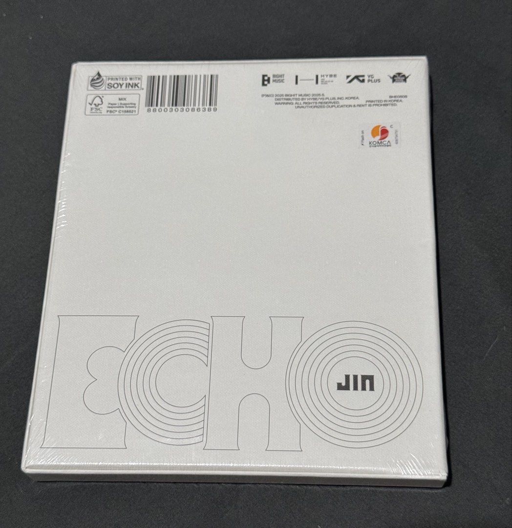 BTS JIN ECHO OFFICIAL ALBUM SEALED SEOKJIN I VERSION (Category: K-Wave Merchandise) located in Cadiz. Submitted by bangtanbuys (Listing ID 1468934475, Image 2). Description: onhand, ready to ship.