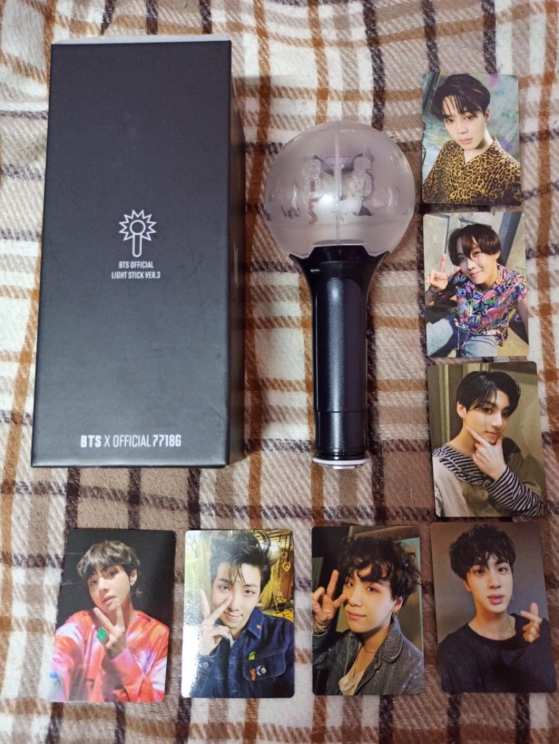 BTS LIGHTSTICK | ARMYBOMB VER. 3 (Category: K-Wave Merchandise) located in Quezon City. Submitted by jannahbanana21 (Listing ID 1469093031, Image 1). Description: with 7 photocards. BUY nyo na and... GET FREE OFFICIAL BTS POSTER!! GET FREE BATTERY!!.