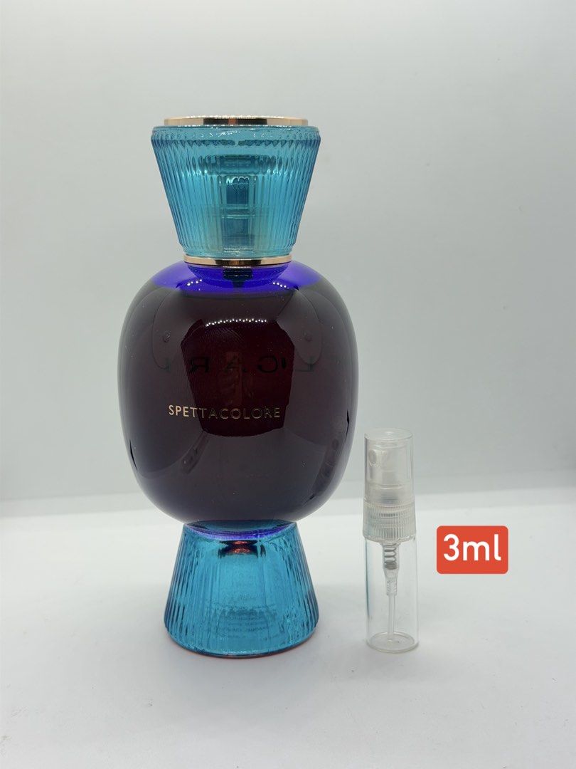 Bulgaria Allegra Glass Decant (Category: Fragrance & Deodorants) located in Mandaluyong City. Submitted by elle_scent (Listing ID 1469106650, Image 3). Description: ‼️NOT FOR FREE‼️ Discover the captivating elegance of Bvlgari Allegra Spettacolore, a luxurious fragrance for those who love rich, warm, and sophisticated scents! Fragrance Vibe: Sophisticated, warm, powdery, and alluring, with an elegant blend of amber and violet-like nuances. Perfec