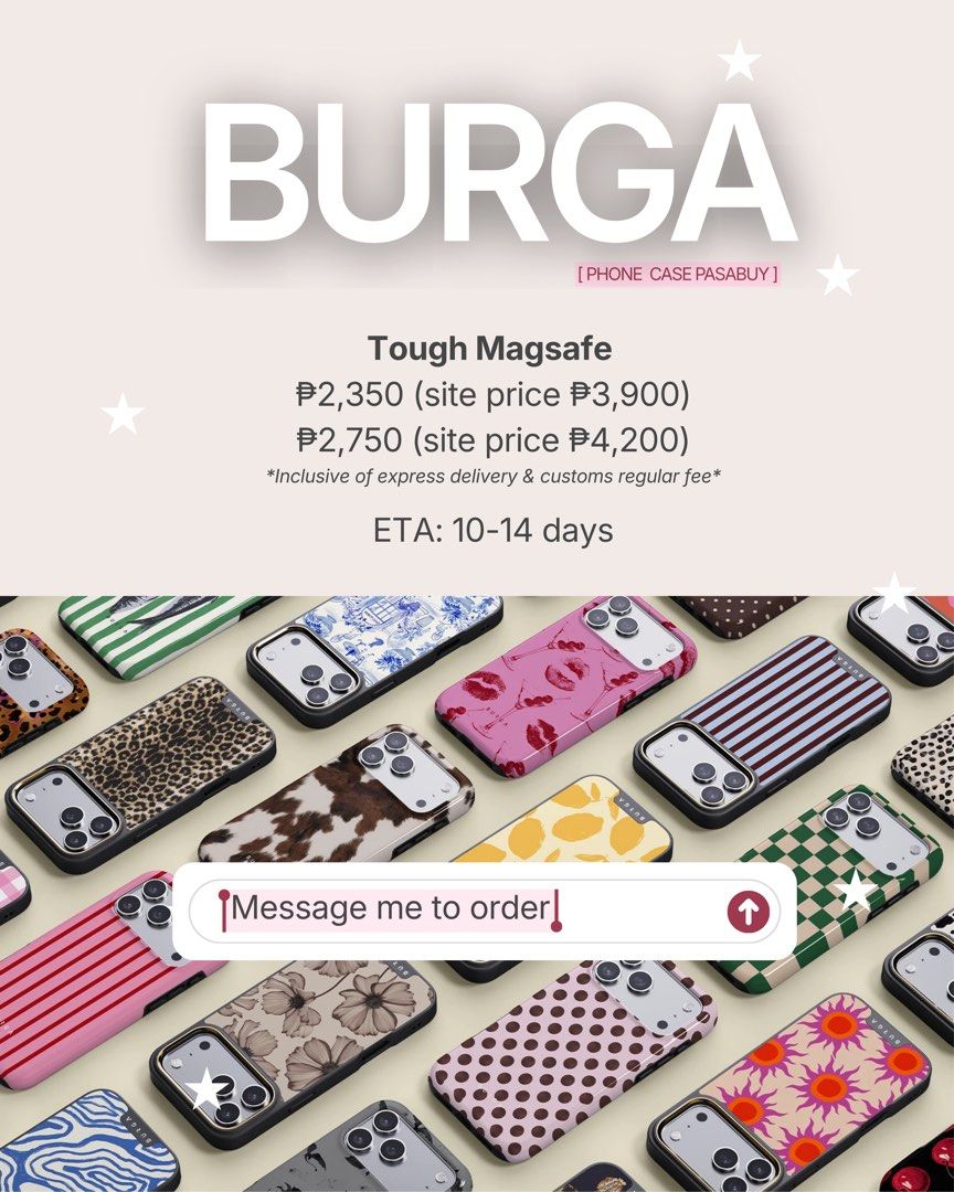 Burga Case Pasabuy (Category: Cases & Sleeves) located in Zaragoza. Submitted by kathramosss (Listing ID 1468998776, Image 1). Description: .