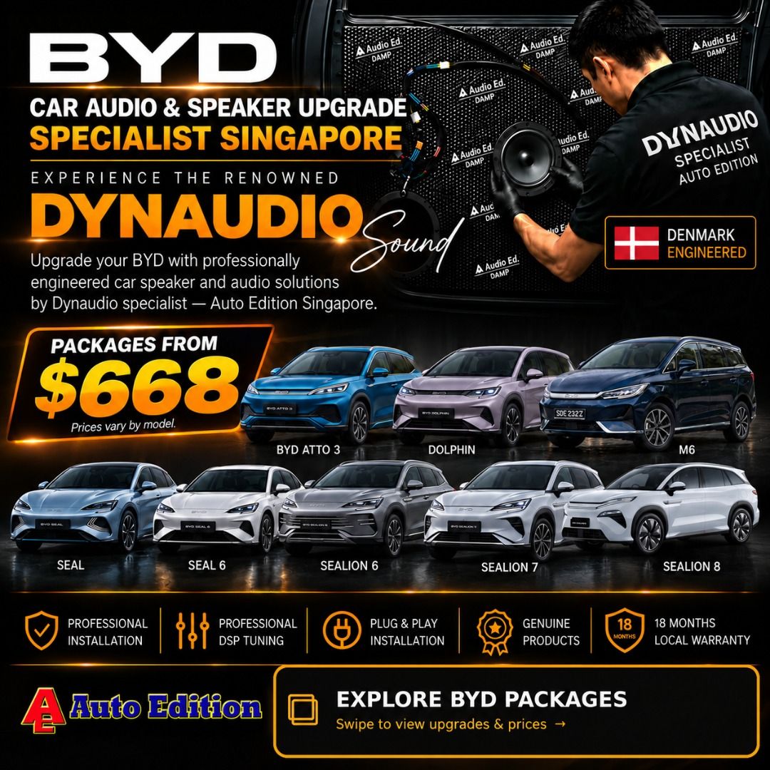 BYD Car Audio Upgrade – Dynaudio & Rebec Plug & Play | Atto 3, M6, Seal ...