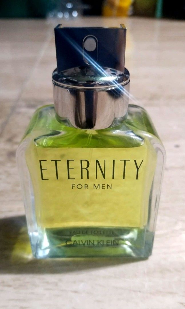 Calvin Klein Eternity for Men (Category: Fragrance & Deodorants) located in Manila. Submitted by vien_store (Listing ID 1469091662, Image 2). Description: I'm selling this perfume coz I don't want to use it (not my prefer type of perfume) it's not used, once sprayed for smell testing, the box has stain a little bit,but it's good as it..